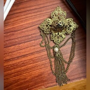 Vintage Gold and Black Pin